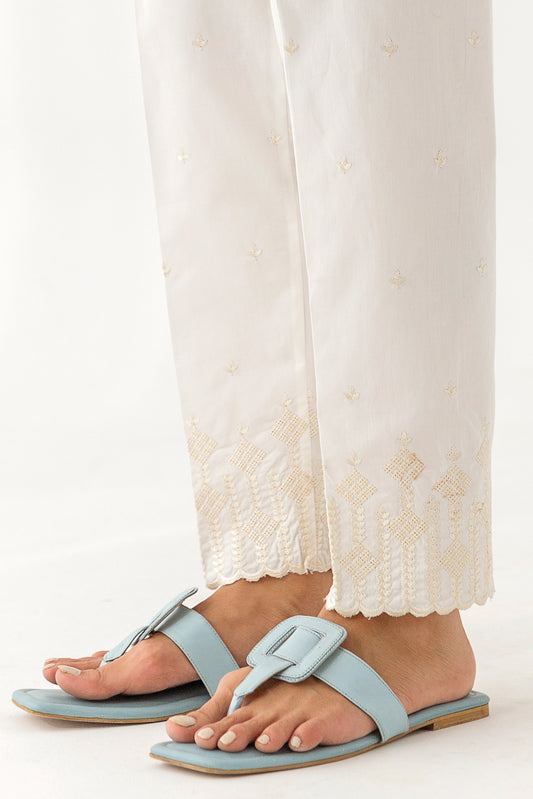 EMBROIDERED TAPERED PANTS