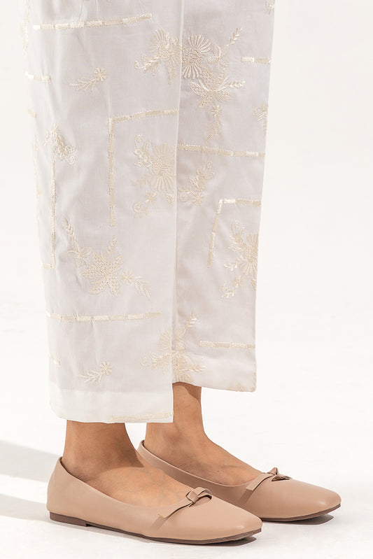 EMBROIDERED STRAIGHT PANTS