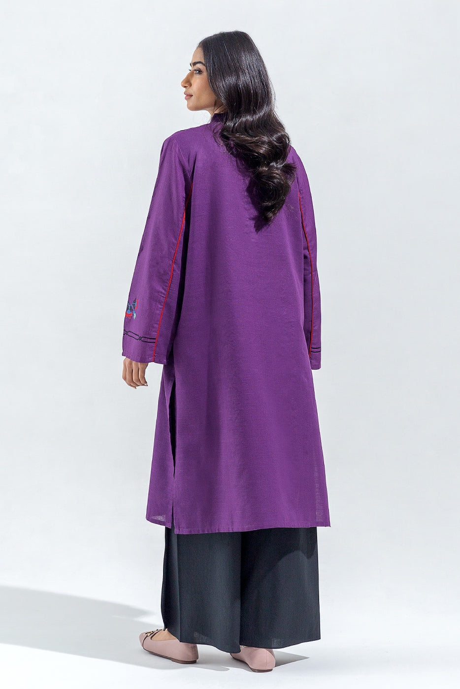 EMBROIDERED JACQUARD SHIRT (PRET)