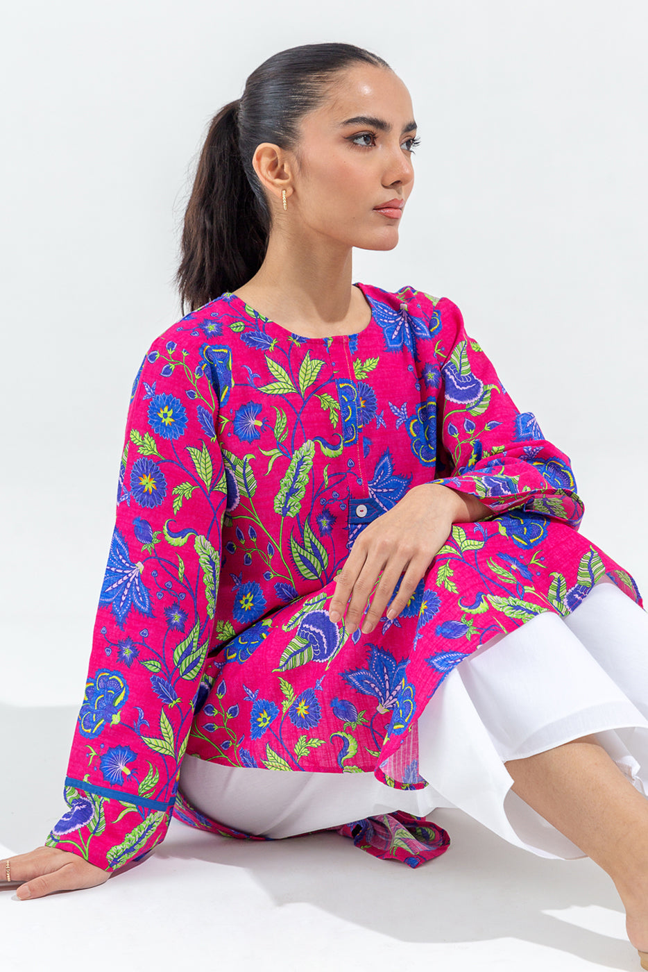PRINTED KHADDAR SHIRT (PRET)