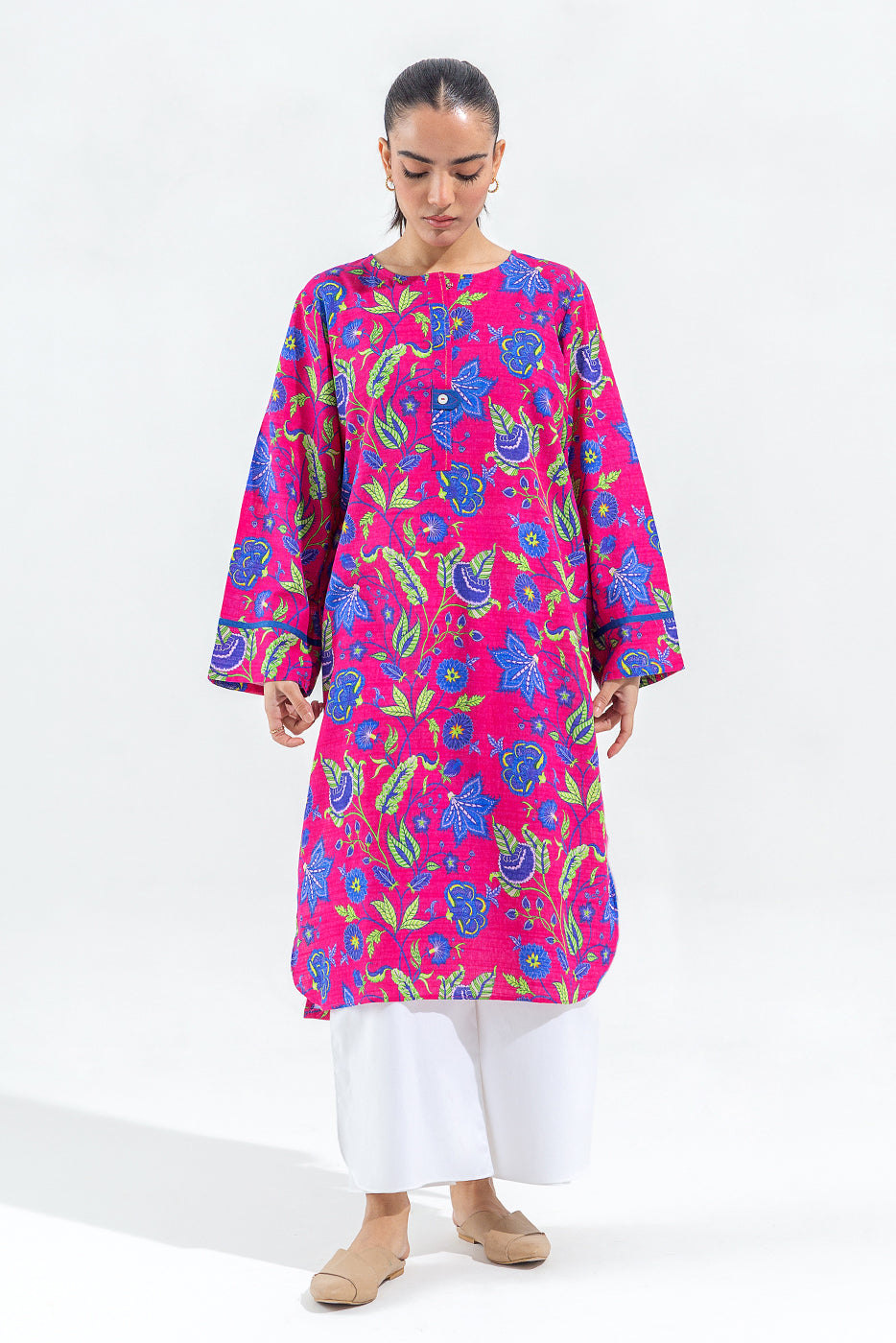 PRINTED KHADDAR SHIRT (PRET)