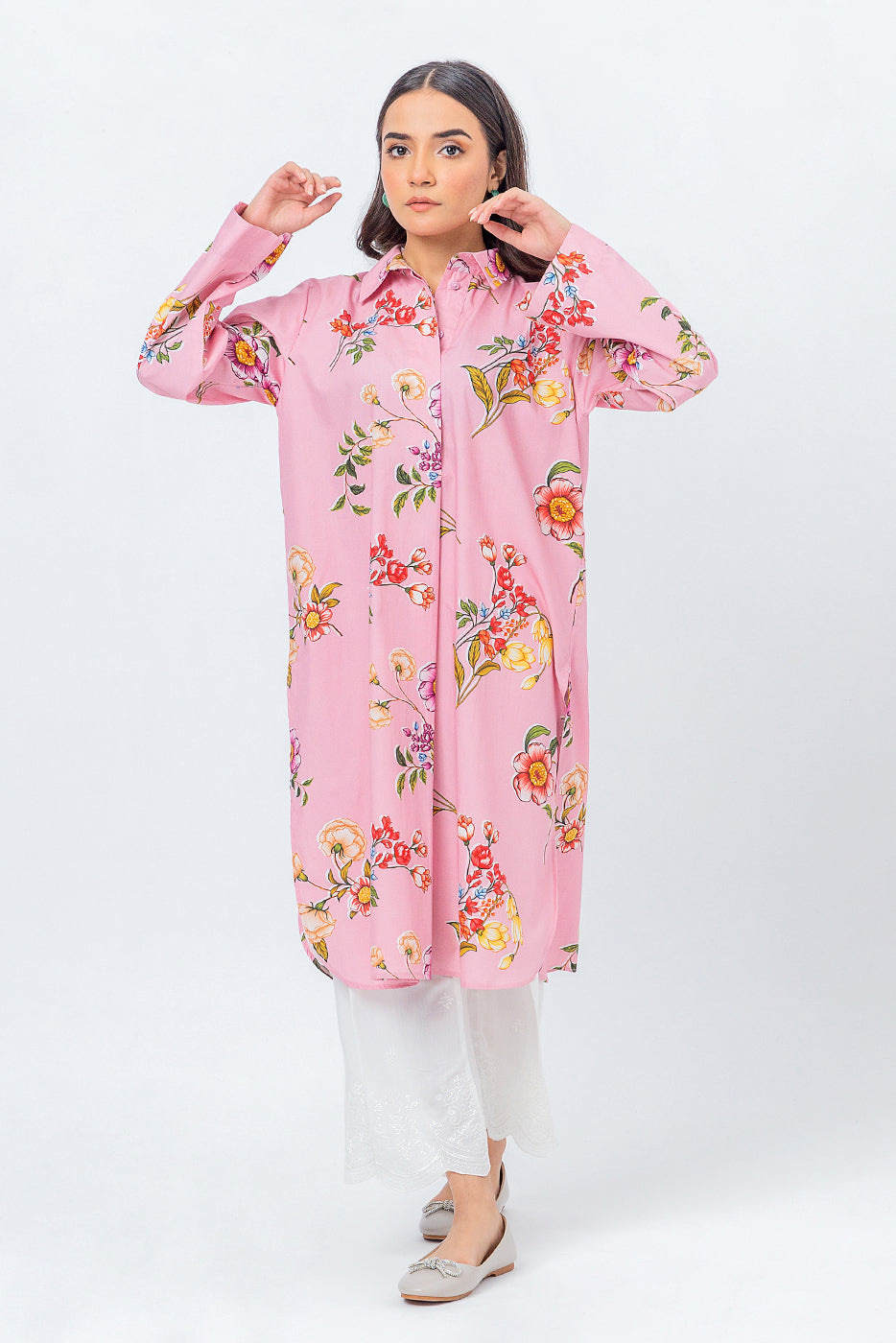 PRINTED POPLIN SHIRT (PRET)