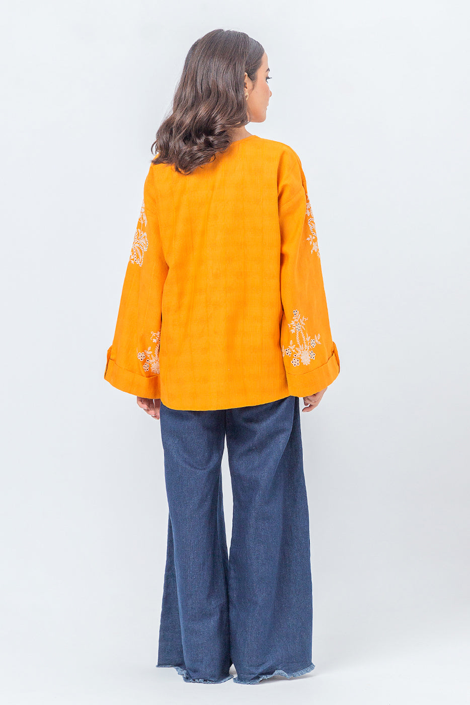 KHADDAR JACQUARD TOP (PRET)