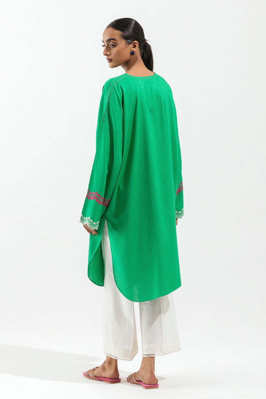 EMBROIDERED VISCOSE SHIRT (PRET)