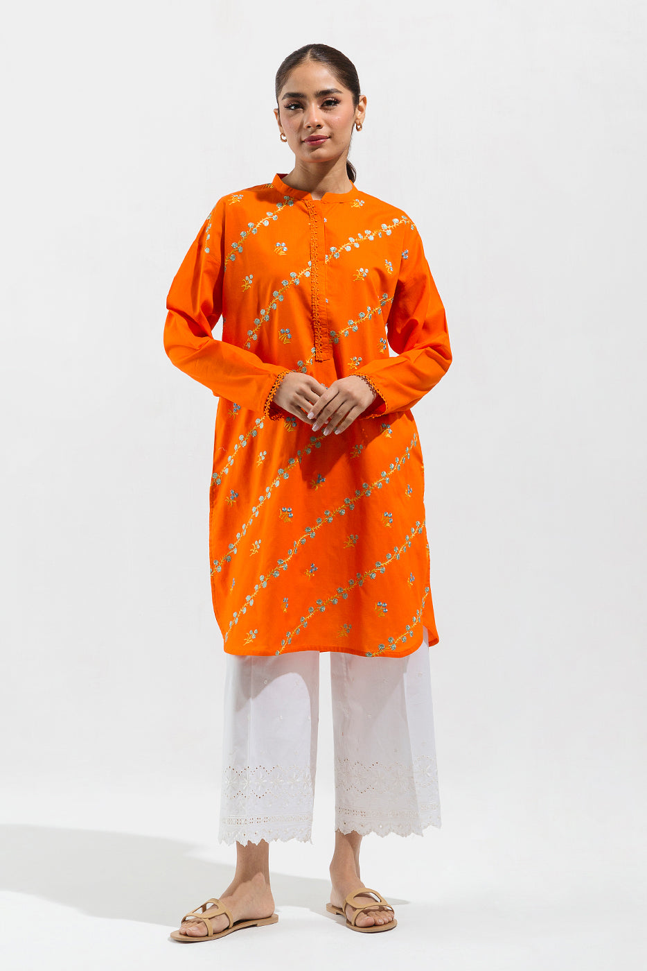 EMBROIDERED LAWN SHIRT (PRET)