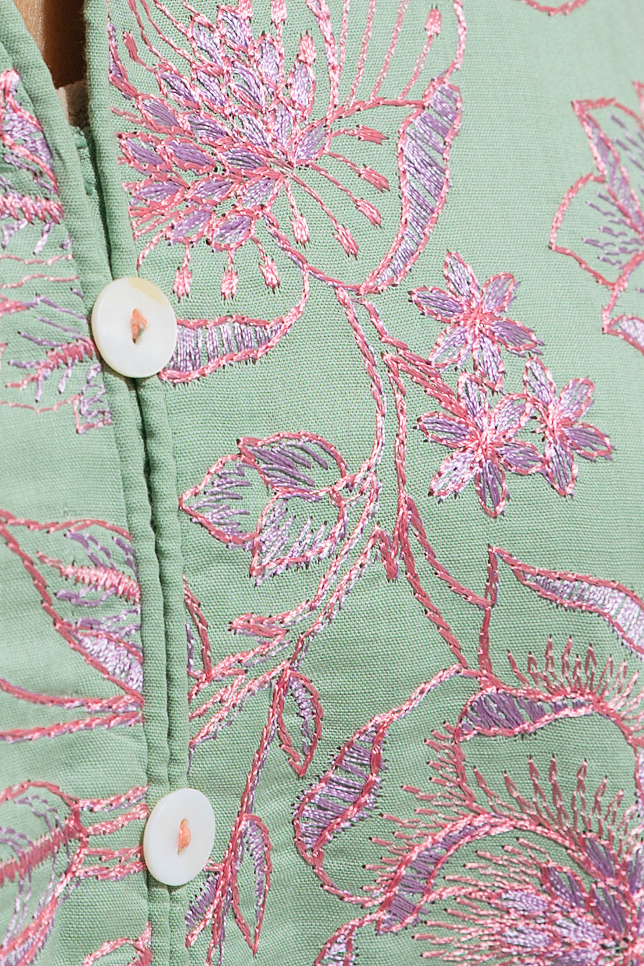 EMBROIDERED VISCOSE SHIRT (PRET)