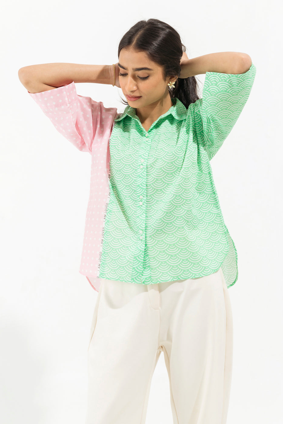 PRINTED POPLIN TOP (PRET)