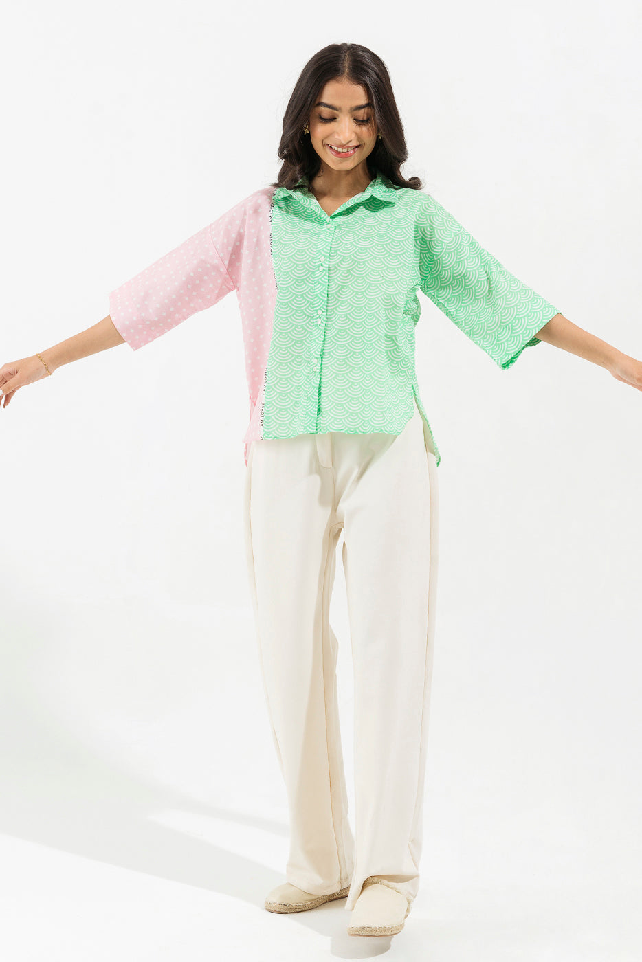 PRINTED POPLIN TOP (PRET)