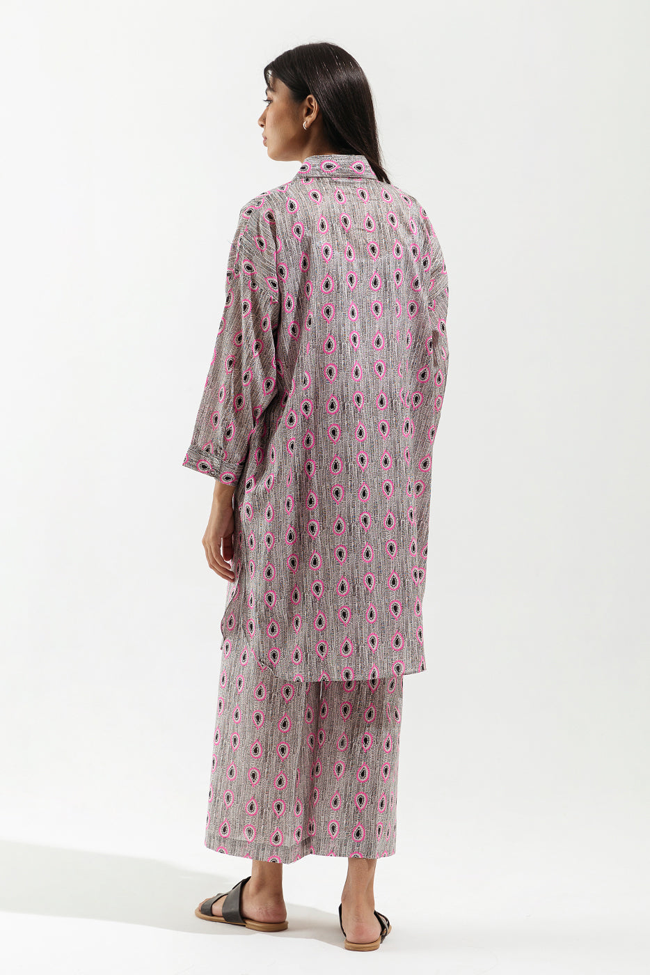 PRINTED VISCOSE LONG TUNIC (PRET)