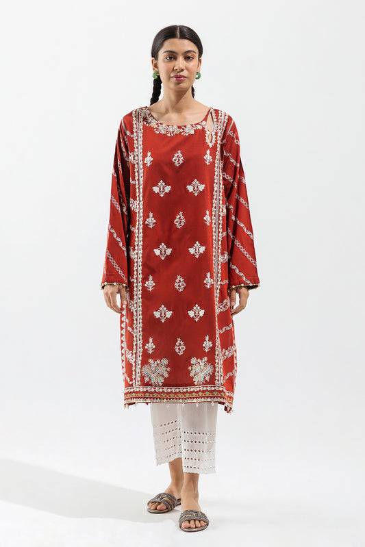 EMBROIDERED PAPER COTTON SHIRT (LUXURY PRET)