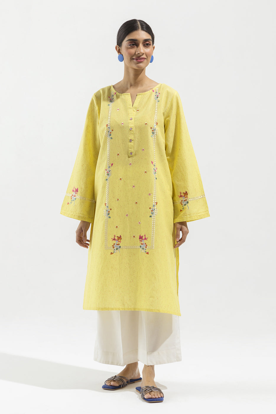 EMBROIDERED LAWN SHIRT (PRET)
