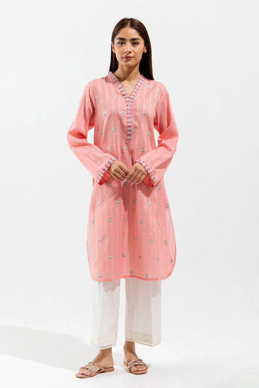 EMBROIDERED YARN DYED SHIRT (PRET)