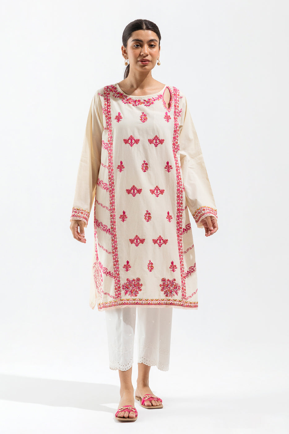 EMBROIDERED LAWN SHIRT (PRET)