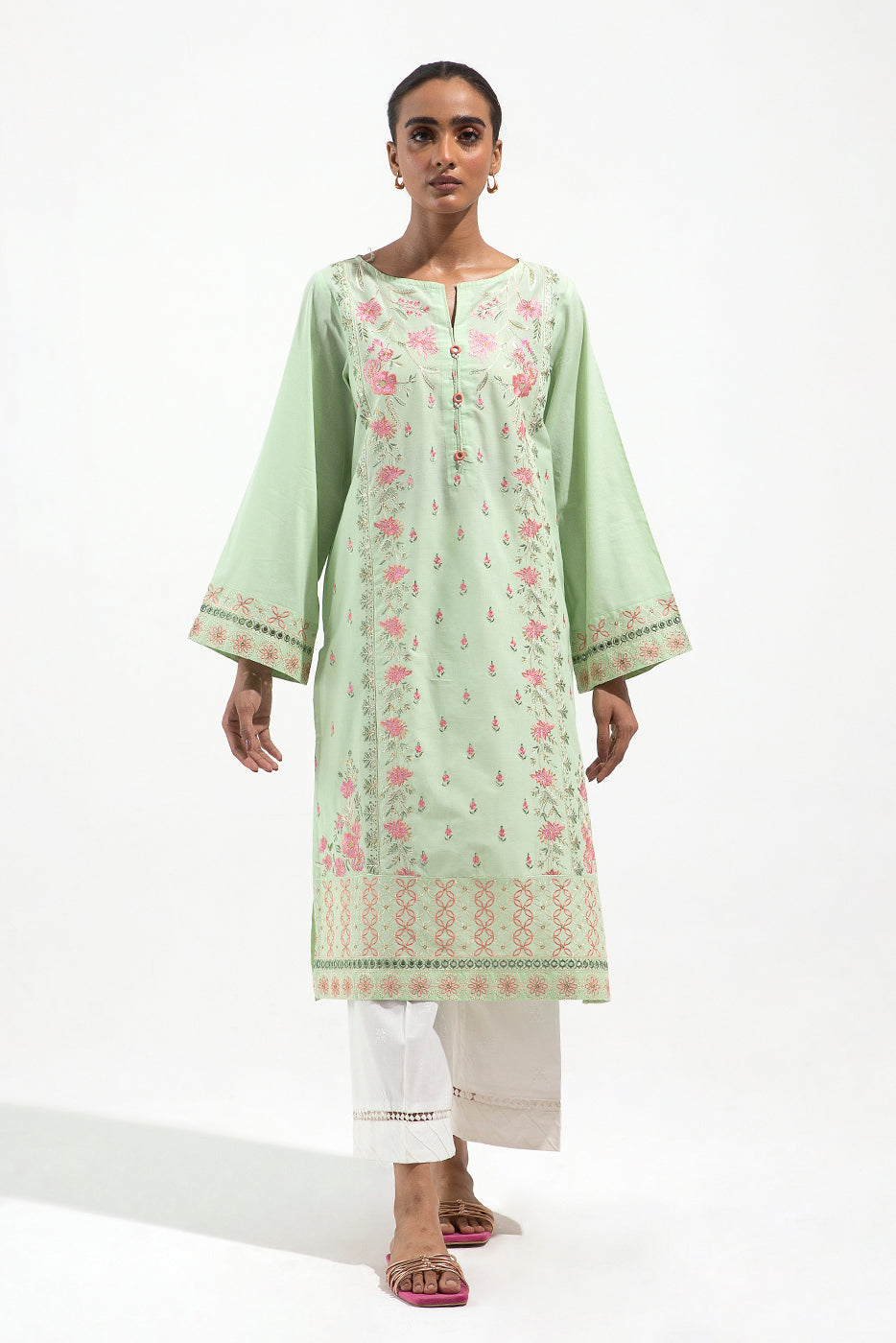 EMBROIDERED LAWN SHIRT (PRET)
