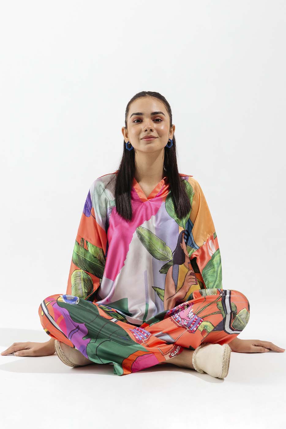 PRINTED SILK CO-ORD