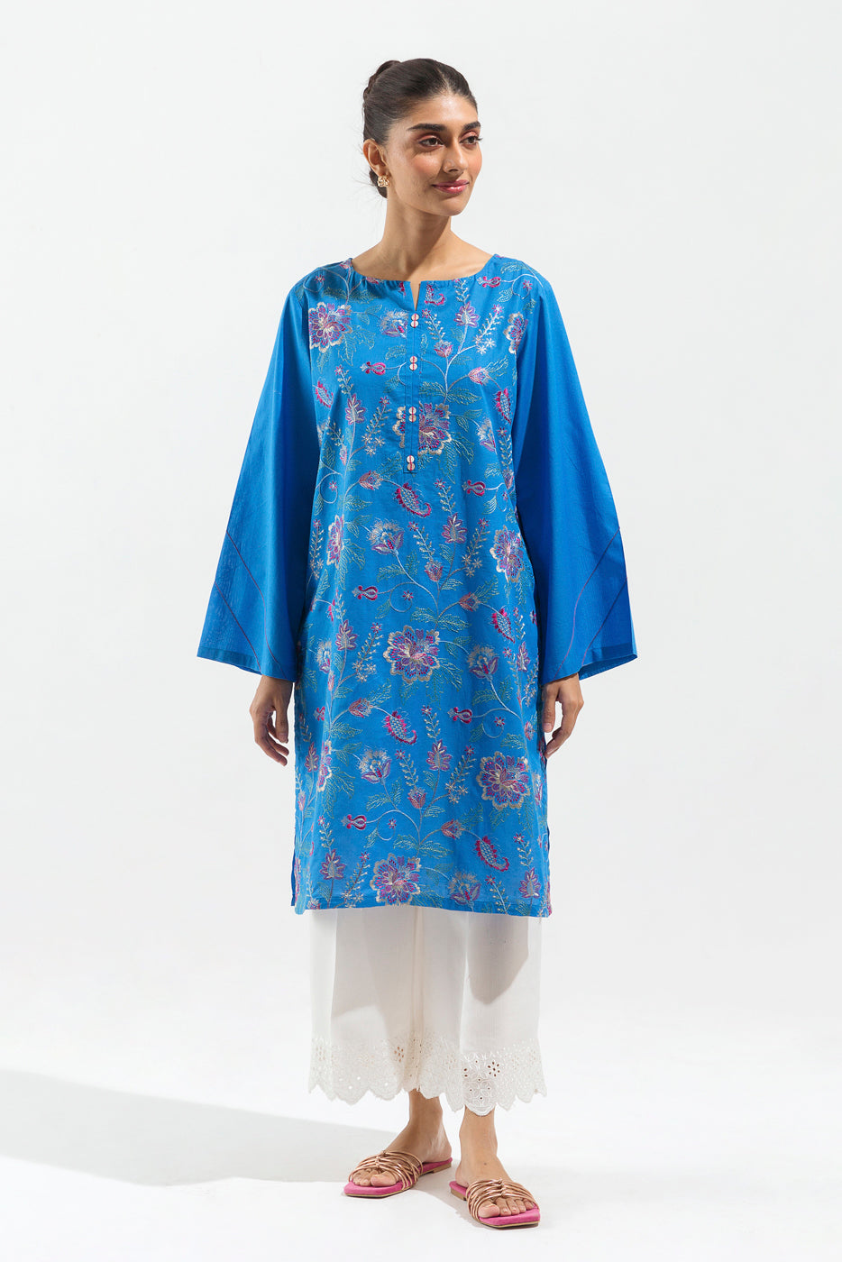 EMBROIDERED LAWN SHIRT (PRET) - BEECHTREE