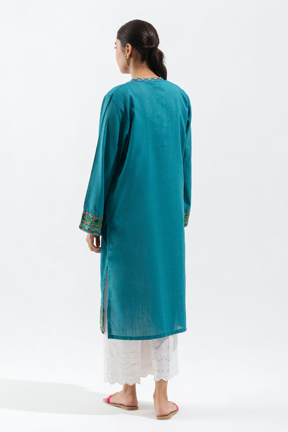 EMBROIDERED TEXTURED SHIRT (PRET)
