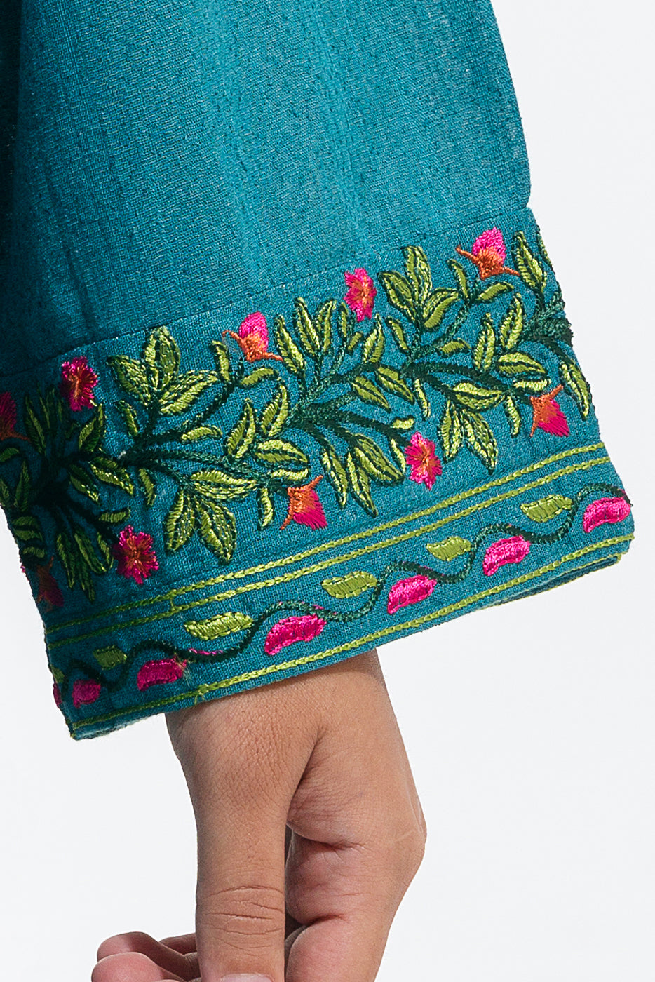 EMBROIDERED TEXTURED SHIRT (PRET)