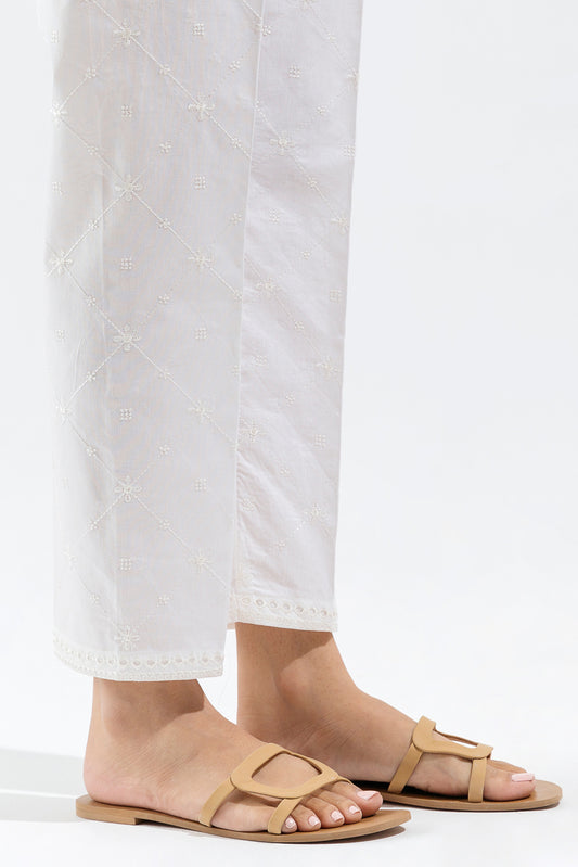 EMBROIDERED STRAIGHT PANTS