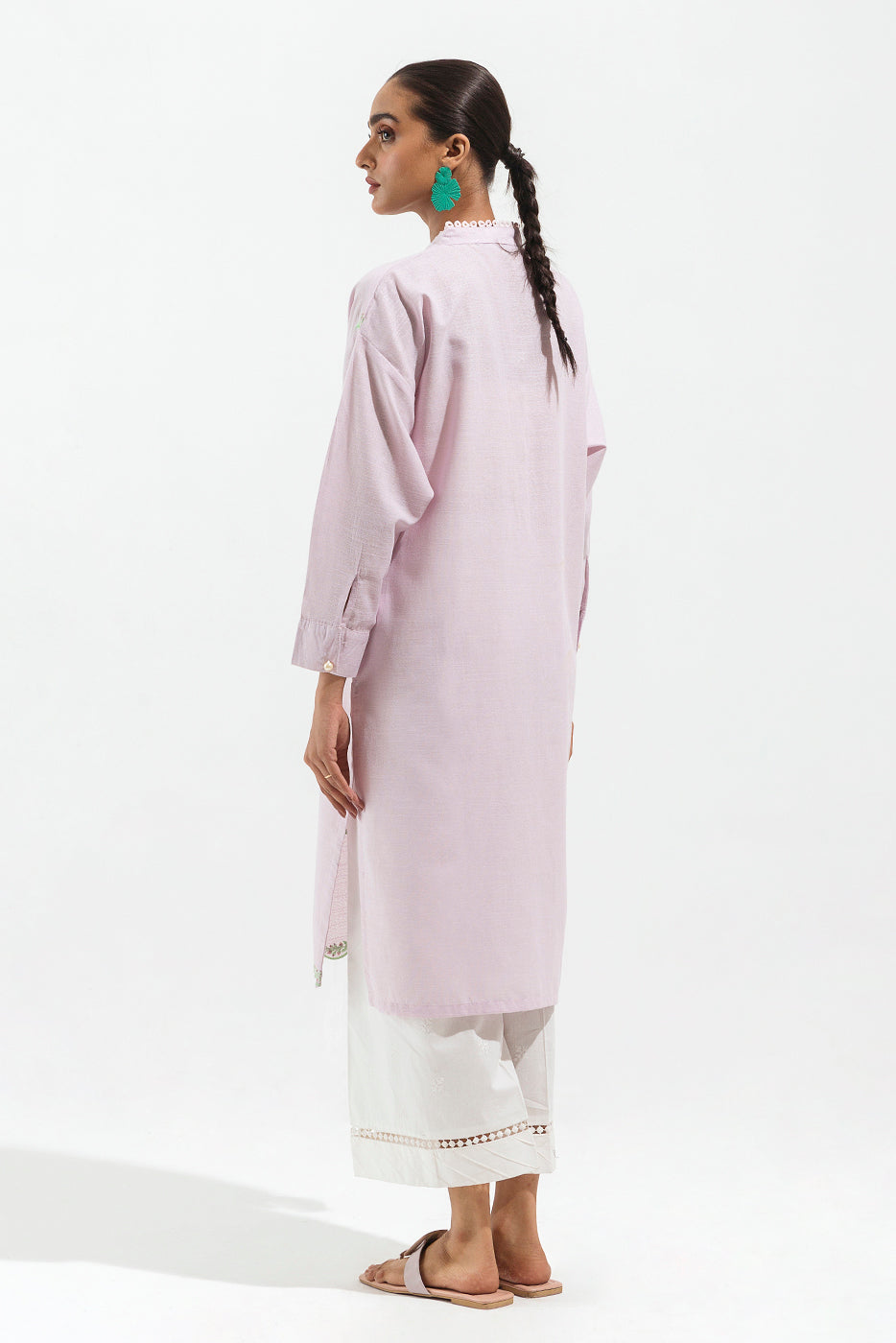 EMBROIDERED TEXTURED SHIRT (PRET)