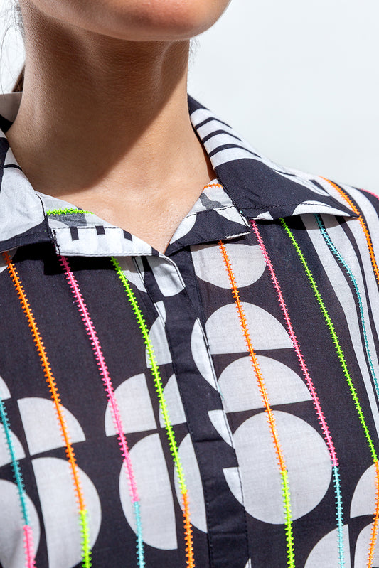 EMBROIDERED LAWN SHIRT (PRET)