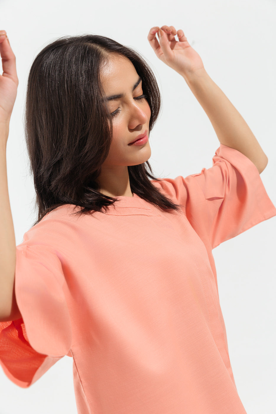 FUCHSIA PINK CREPE CO-ORD SET