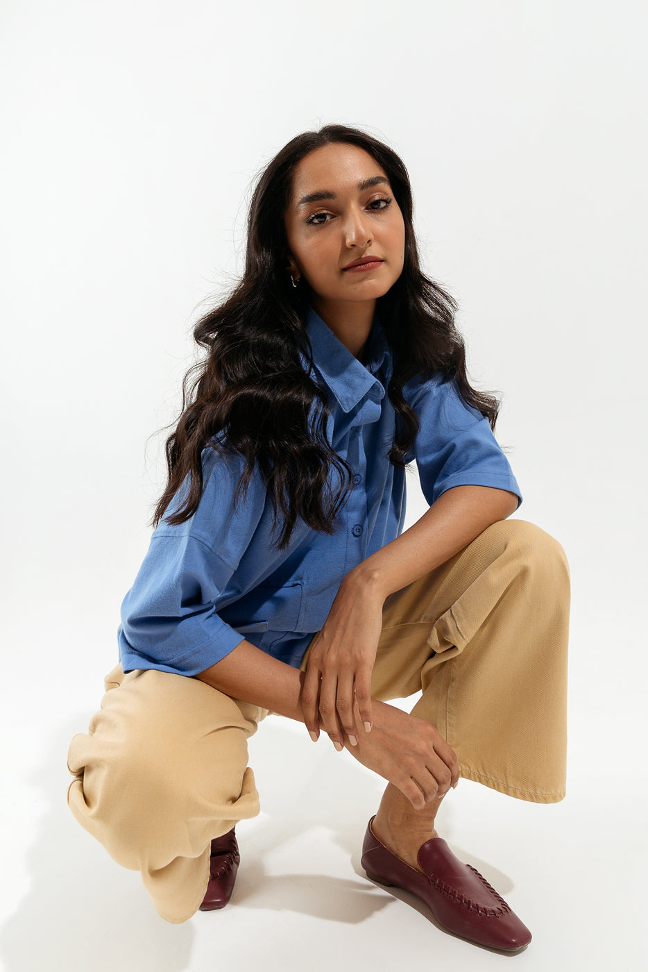 PALE BLUE BUTTON DOWN SHIRT