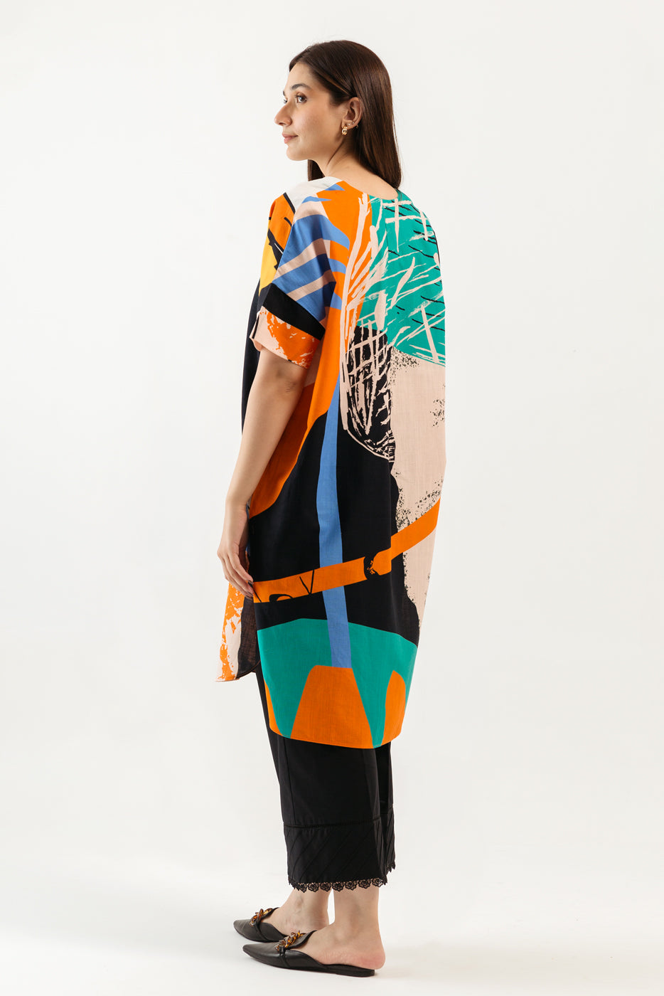 PRINTED KHADDAR SHIRT(PRET)