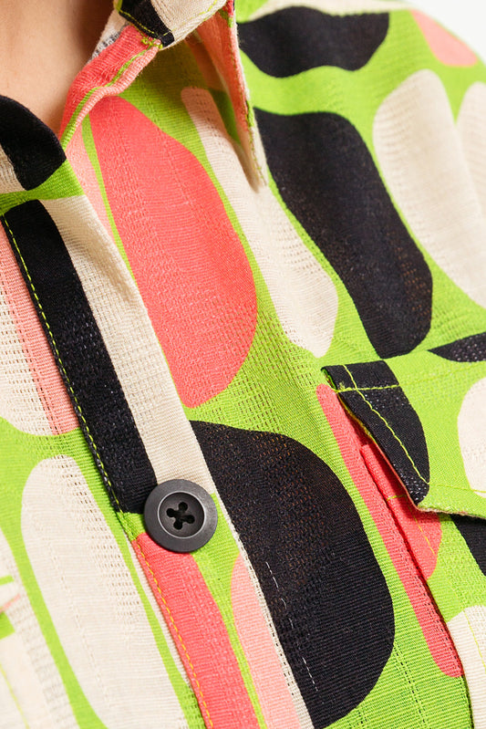 PRINTED JACQUARD  SHIRT (PRET)