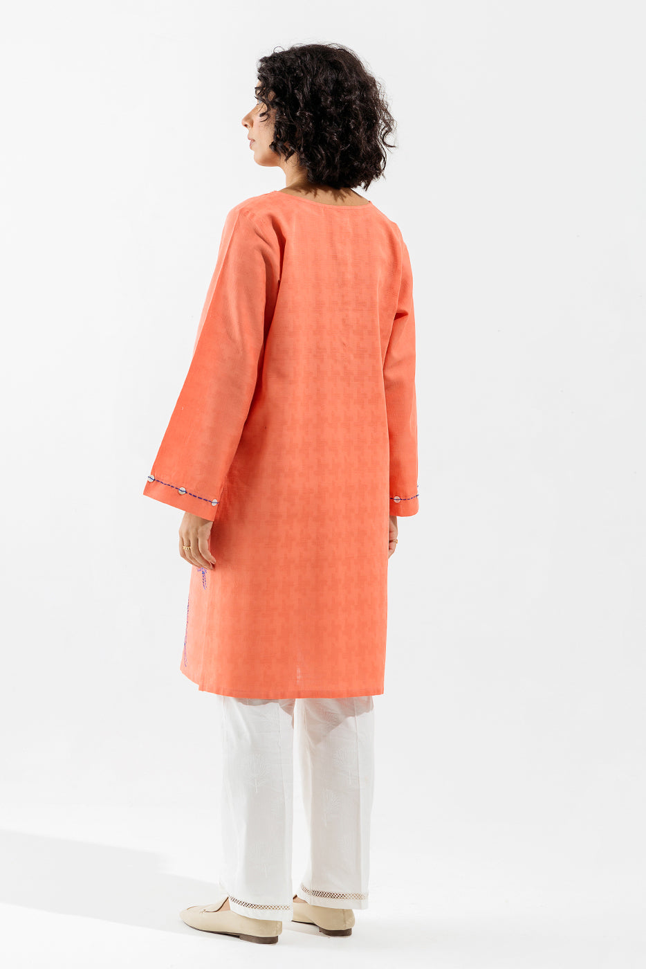 EMBROIDERED JACQUARD SHIRT (PRET)
