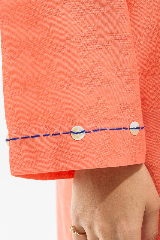 EMBROIDERED JACQUARD SHIRT (PRET)