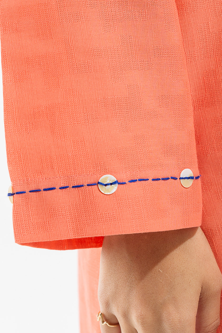 EMBROIDERED JACQUARD SHIRT (PRET)