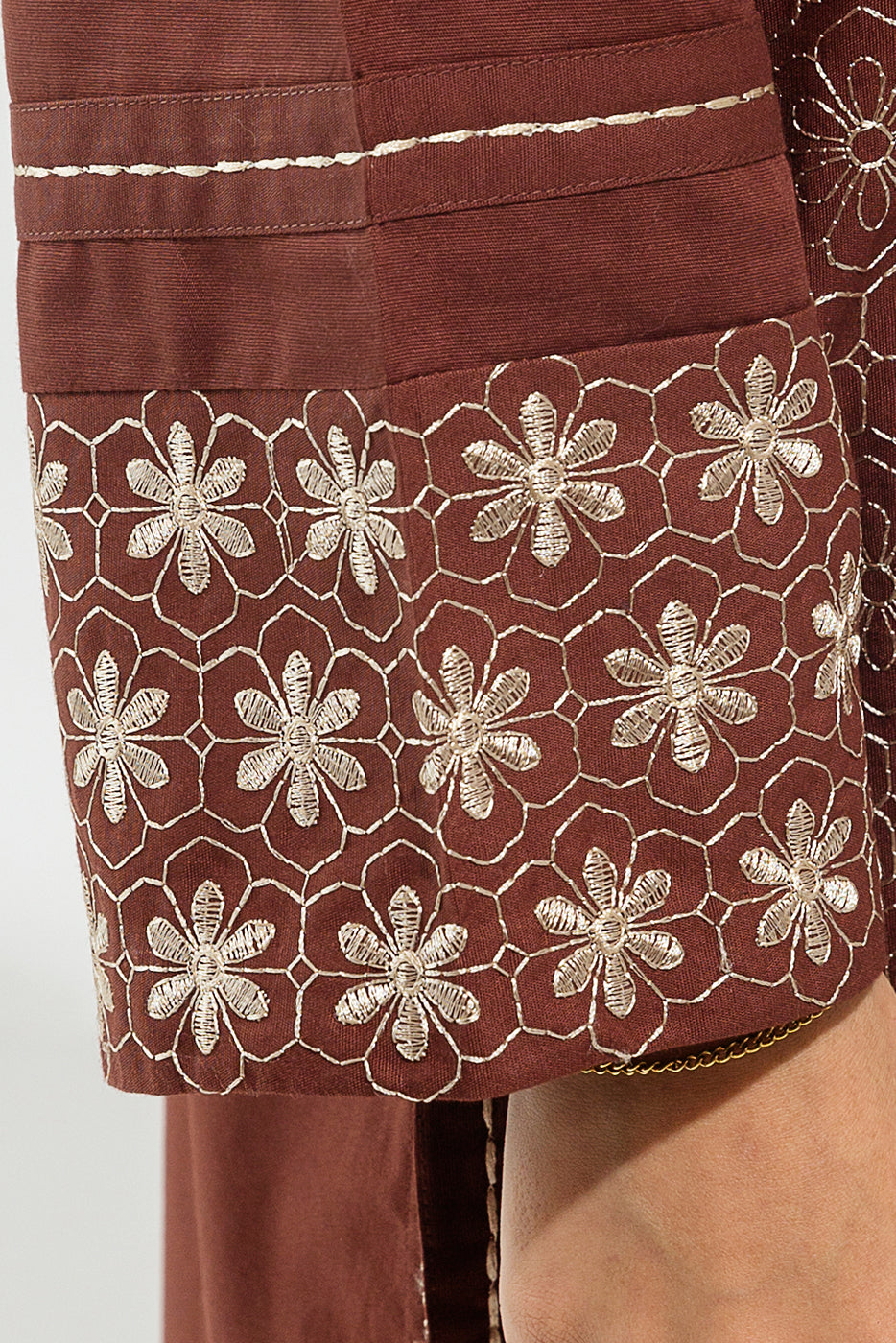 EMBROIDERED KHADDAR SHIRT (PRET)