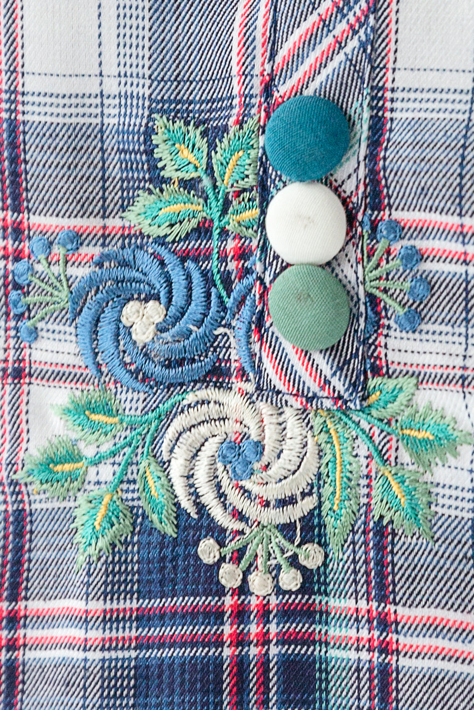 EMBROIDERED YARN DYED SHIRT (PRET)