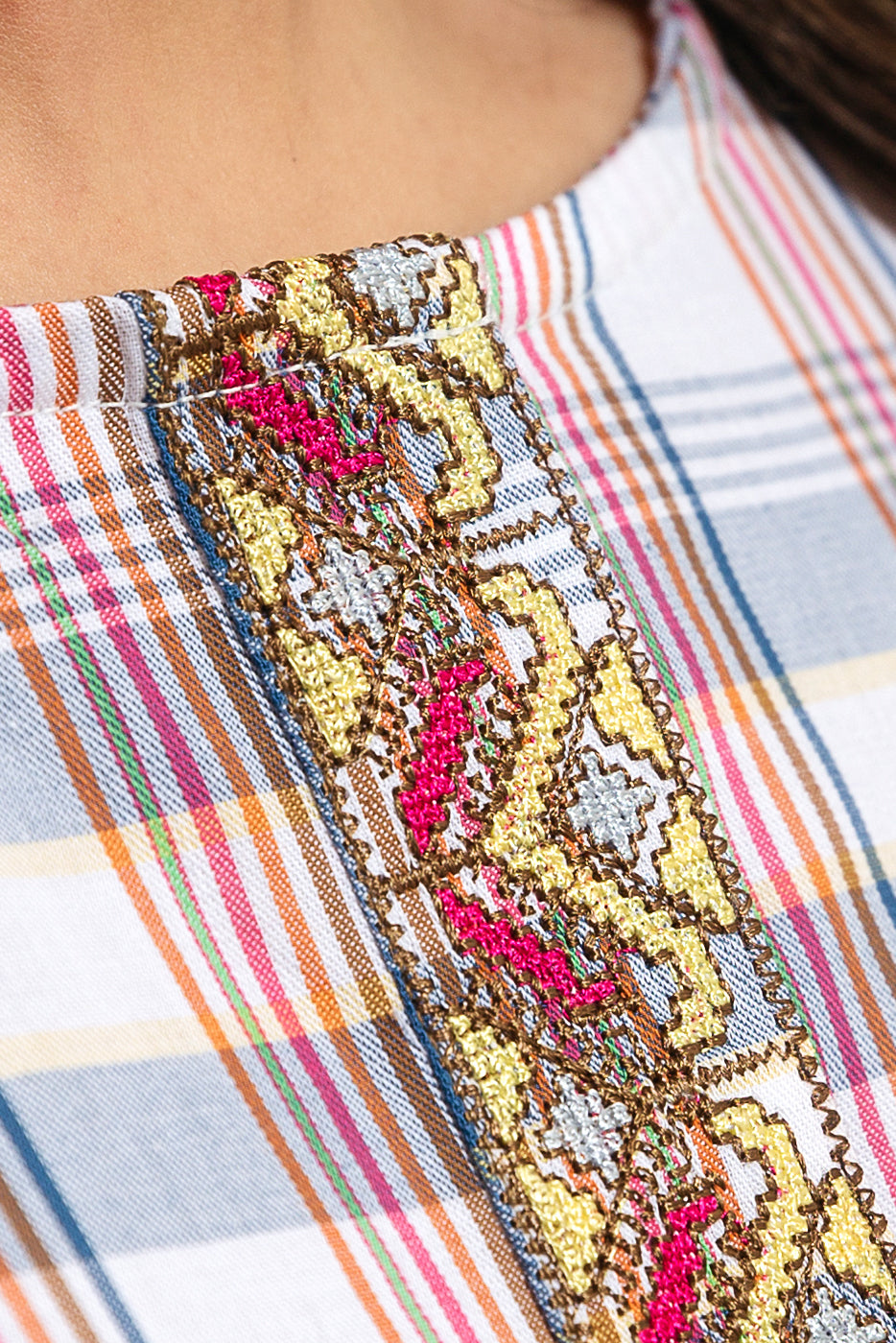 EMBROIDERED YARN DYED SHIRT (PRET)