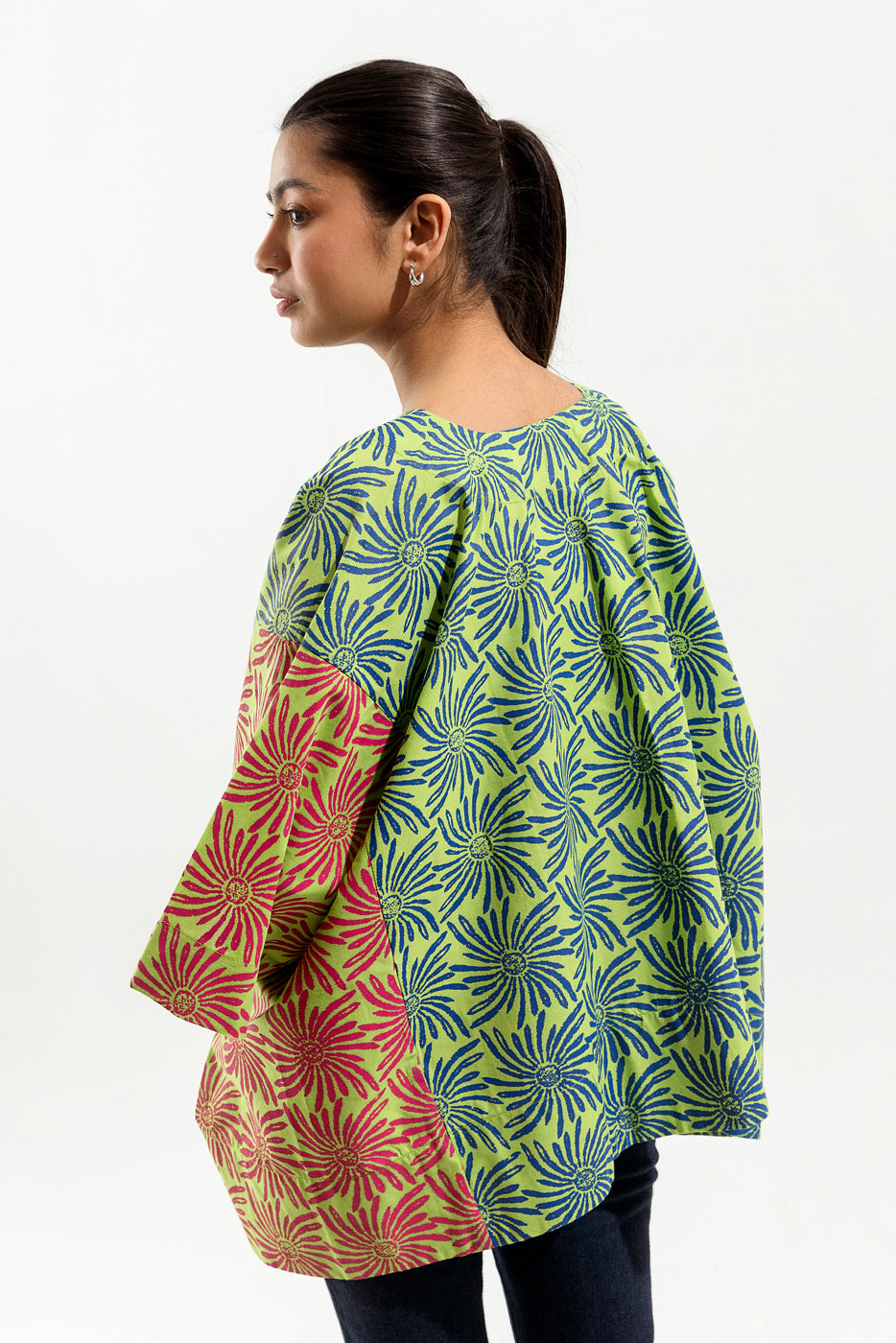 PRINTED CHAMBRAY SHRUG (PRET)