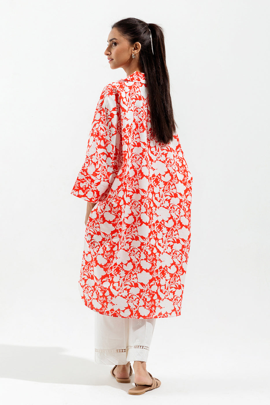 PRINTED JACQ KHADDAR SHIRT (PRET)