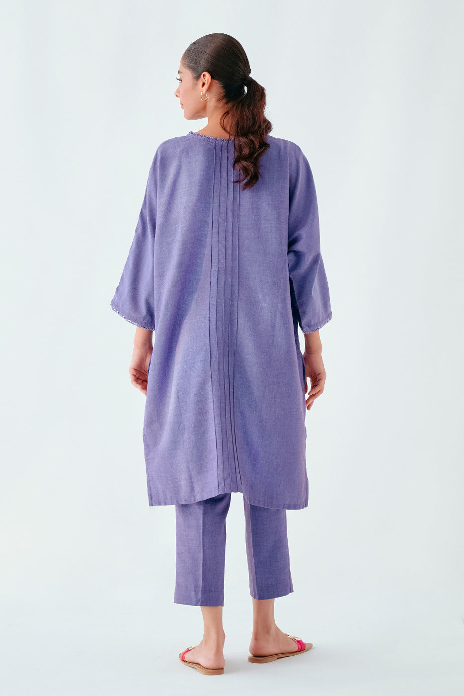 2 PIECE EMBROIDERED KHADDAR SUIT (PRET)