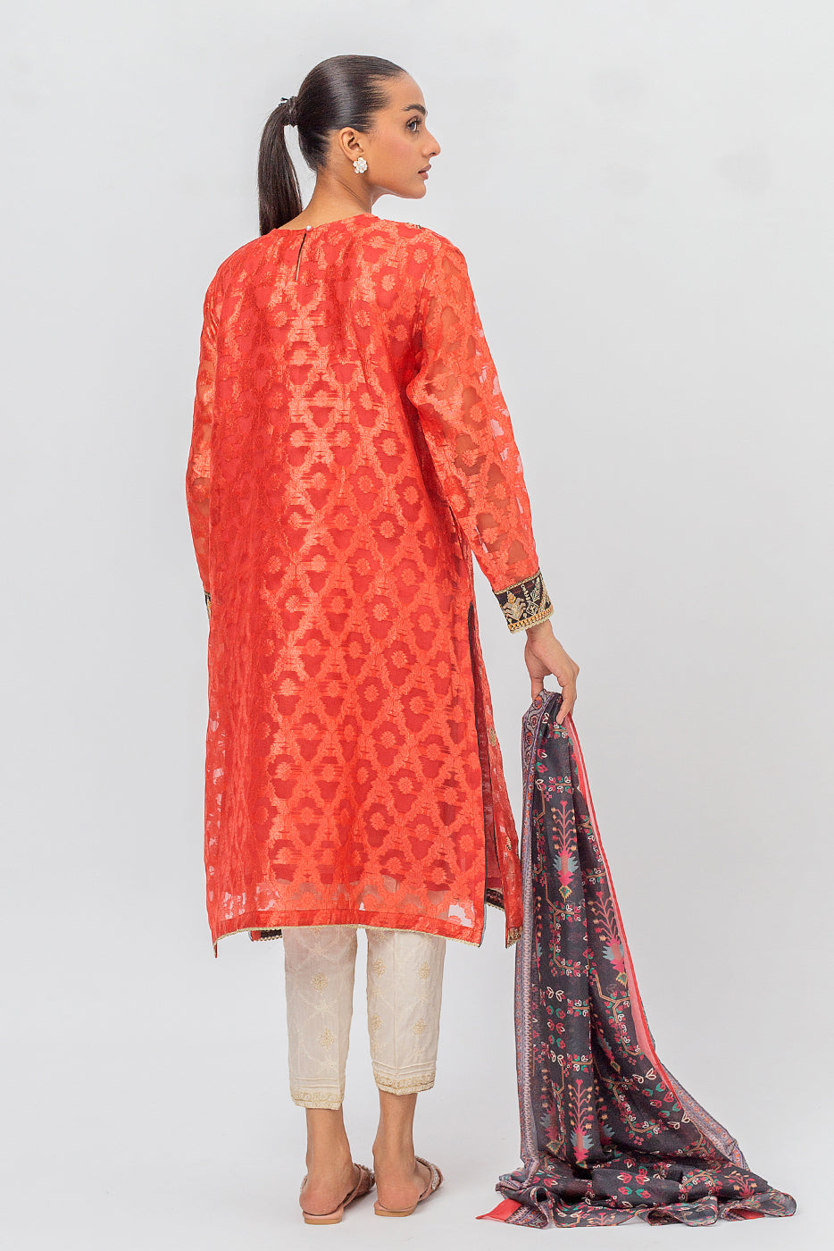 2 PIECE EMBROIDERED JACQUARD SUIT (LUXURY PRET)