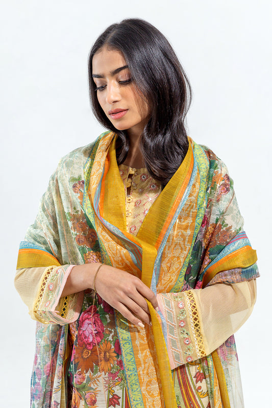2 PIECE EMBROIDERED CHIFFON SUIT (LUXURY PRET)