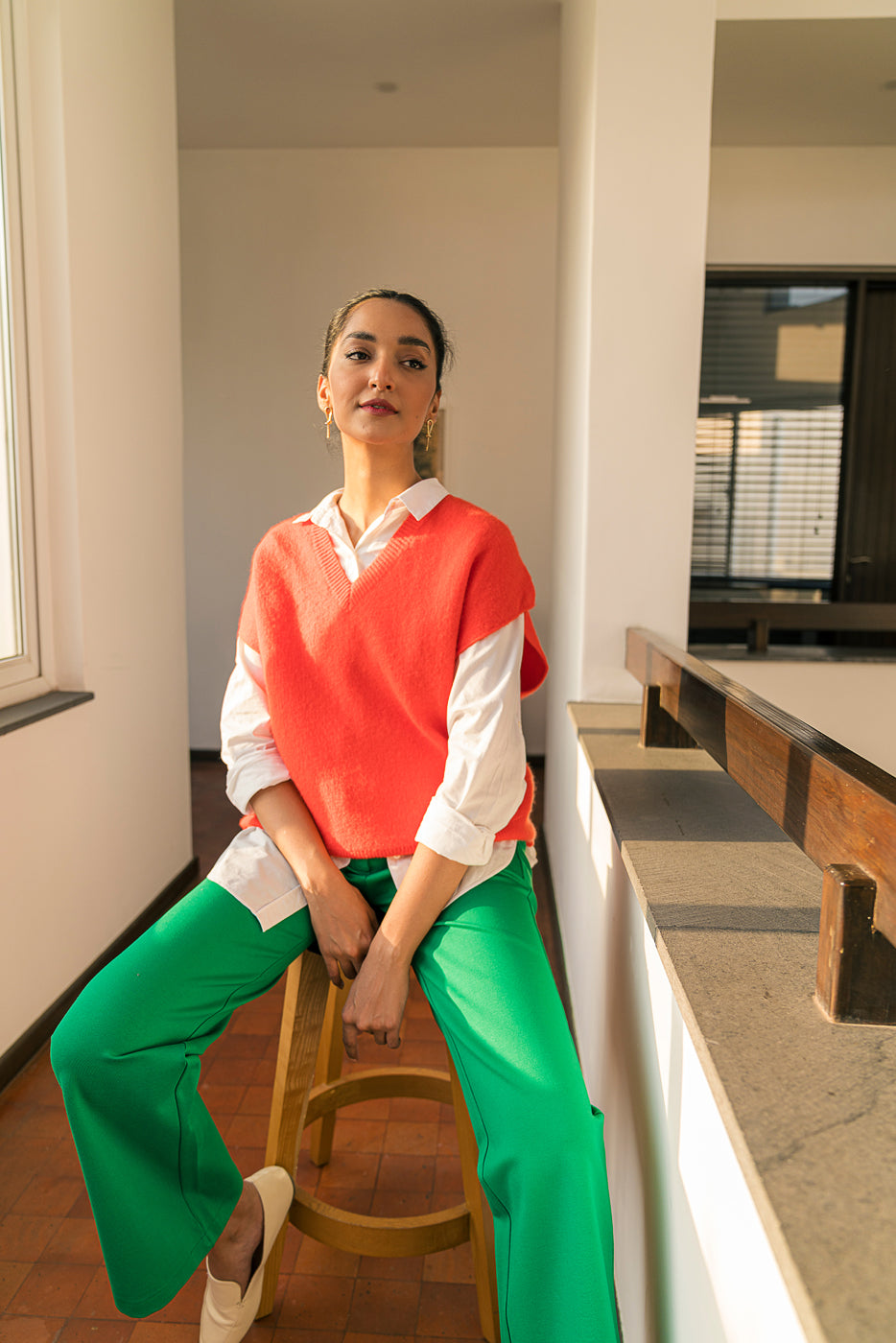 TANGERINE SWEATER VEST