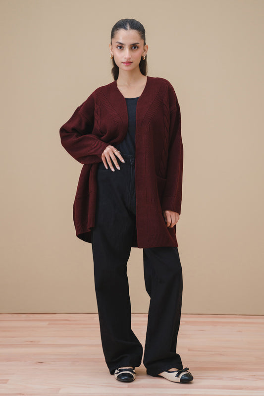 CABLE-KNIT SHRUG