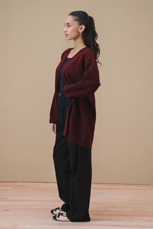 CABLE-KNIT SHRUG