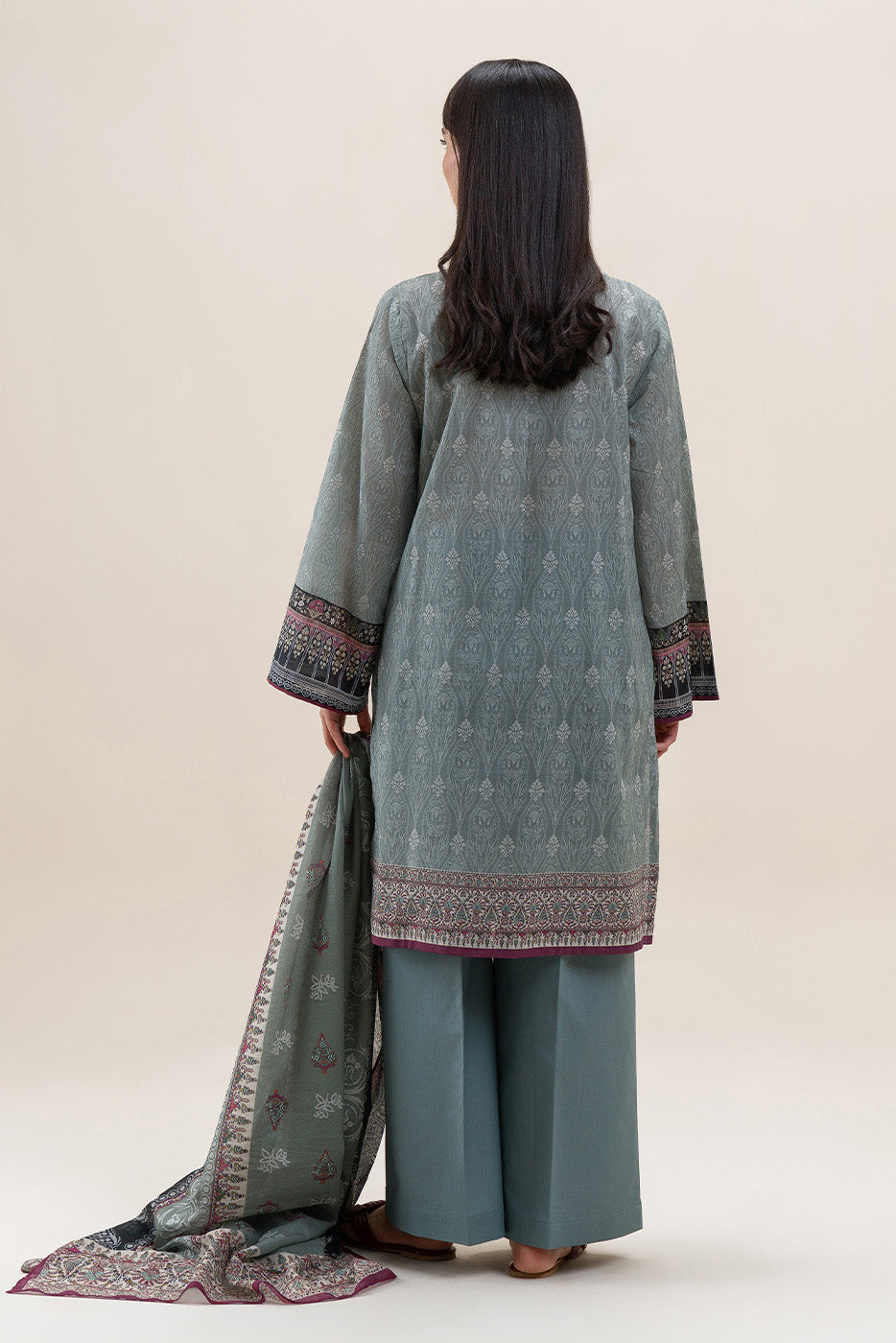 3 PIECE PRINTED LAWN SUIT-SAGE DREAM (UNSTITCHED)
