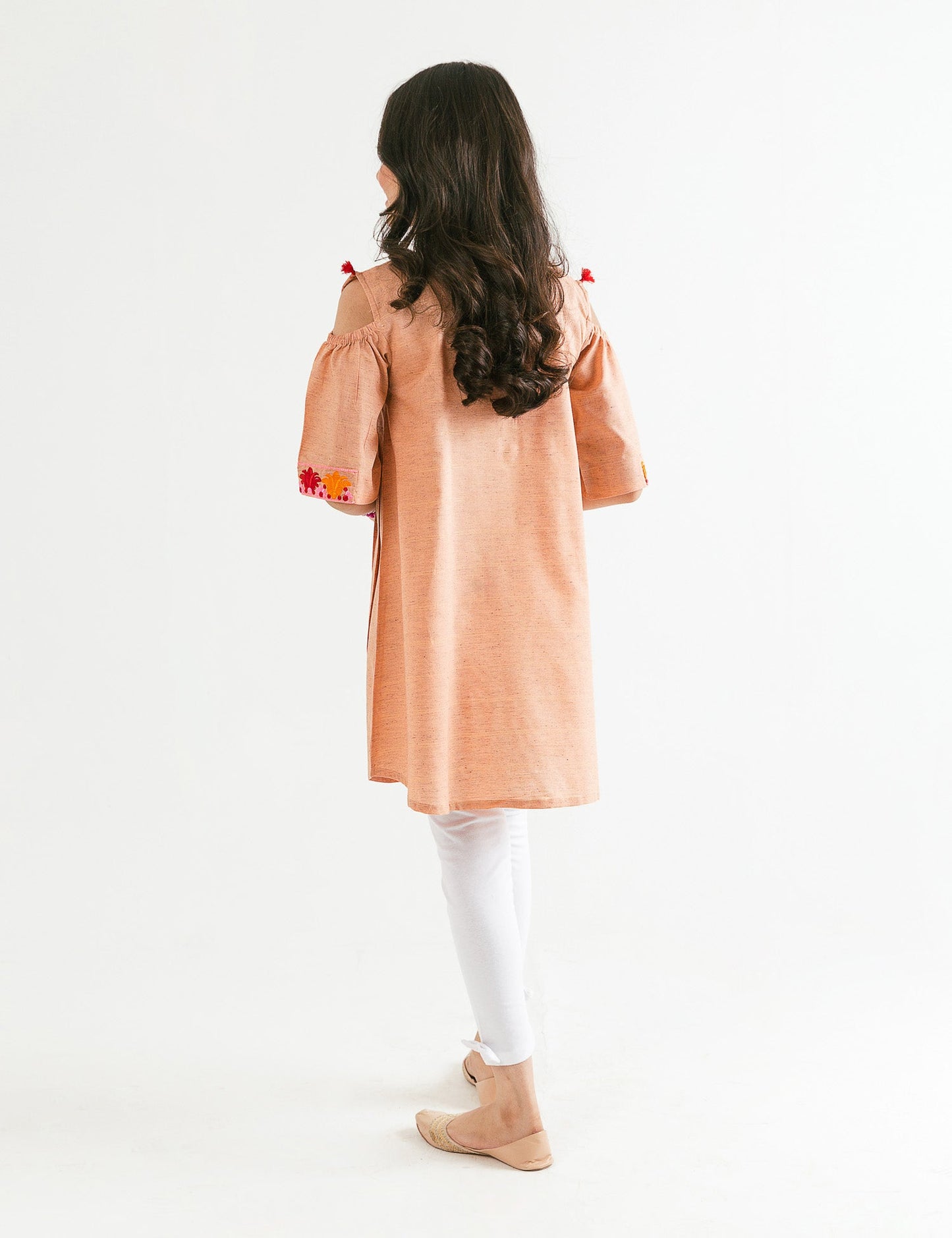 COLD SHOULDER Embroidered TOP