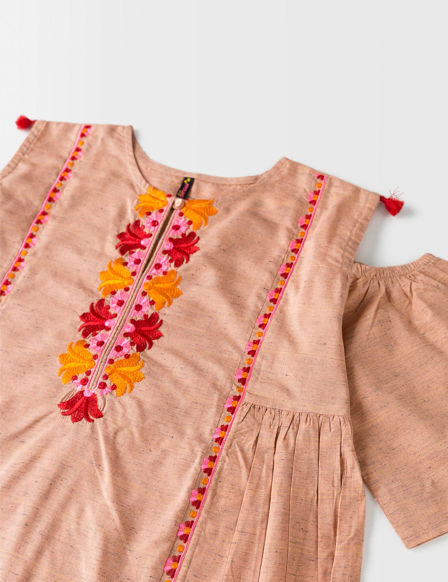 COLD SHOULDER Embroidered TOP
