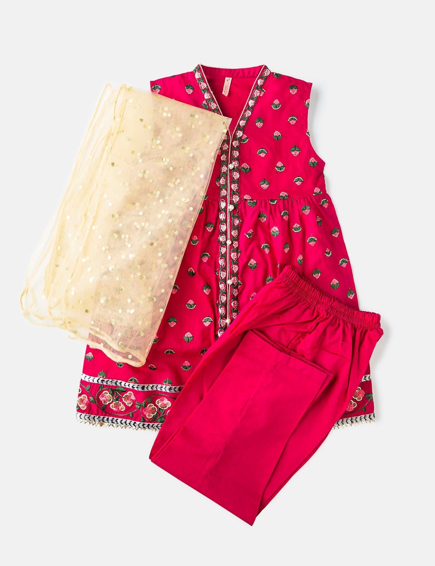 PEPLUM Embroidered SUIT (SLV/LESS)