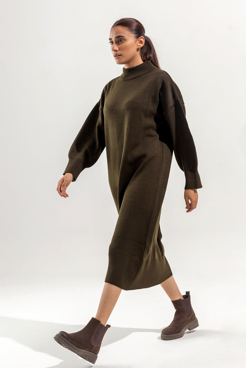 KNITTED LONG DRESS