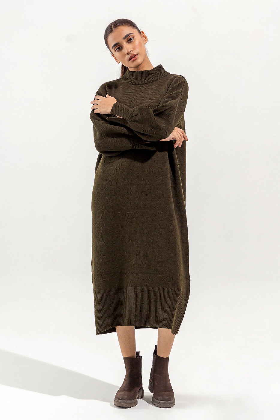 KNITTED LONG DRESS