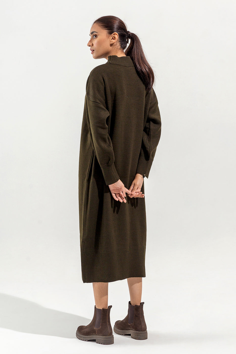 KNITTED LONG DRESS